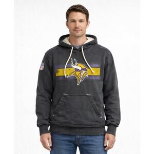 VTG Reebok NFL Minnesota Vikings Hoodie Sweatshirt Mens M Distressed Winter Rare